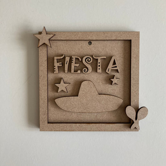 9cm Fiesta Mexican Hat Mini Frame