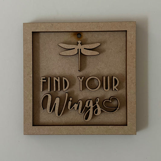 9cm Find Your Wings Dragonfly Mini Frame