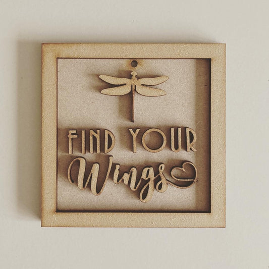 9cm Find Your Wings Dragonfly Mini Frame
