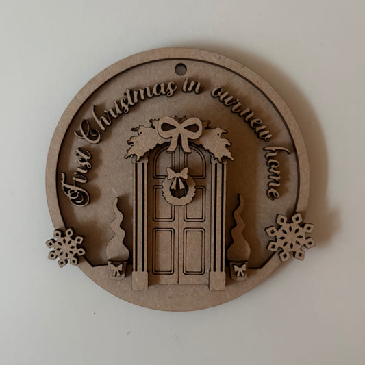 12cm First Christmas In Our New Home Bauble