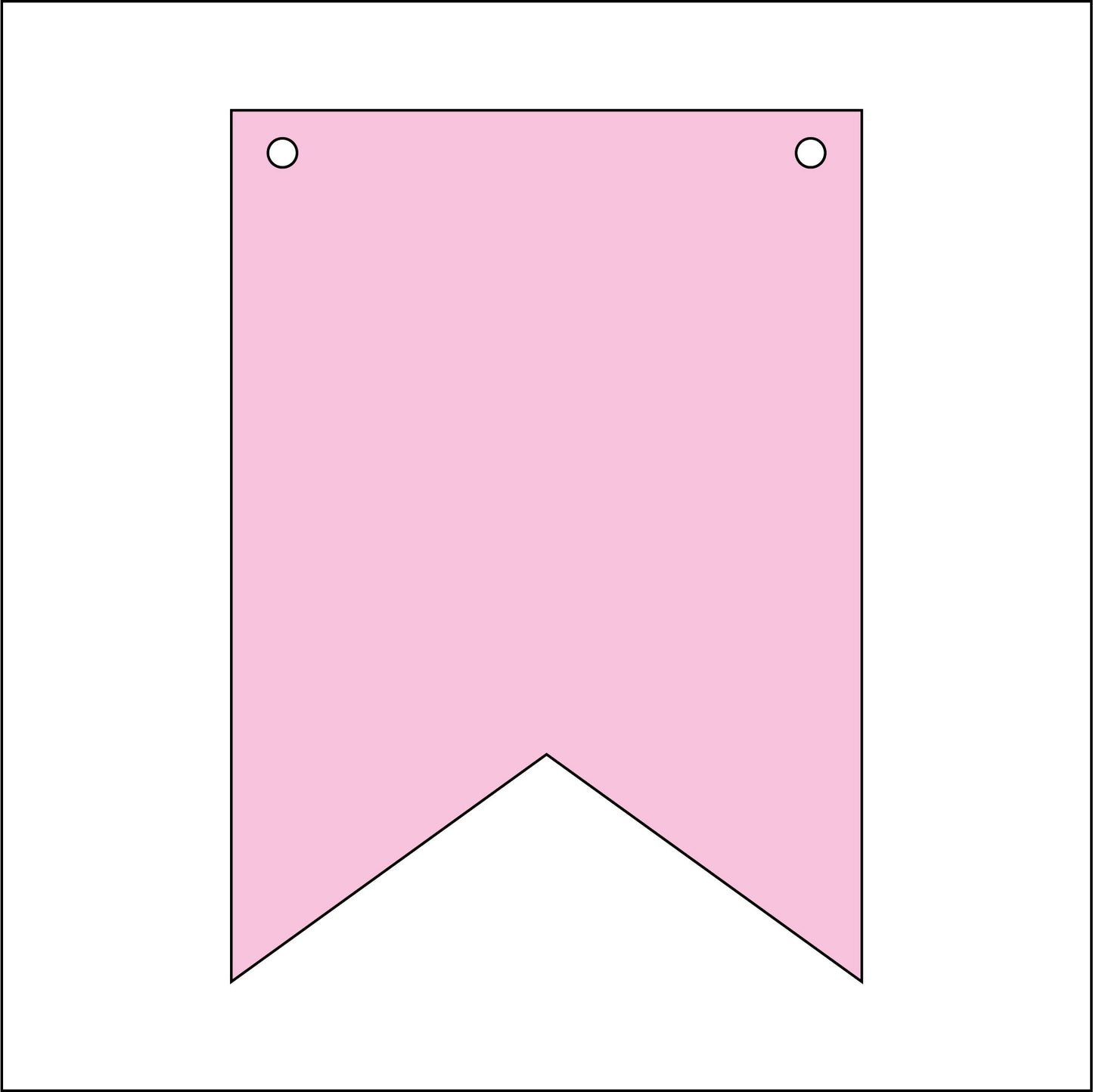 12cm Flag Bunting Shape