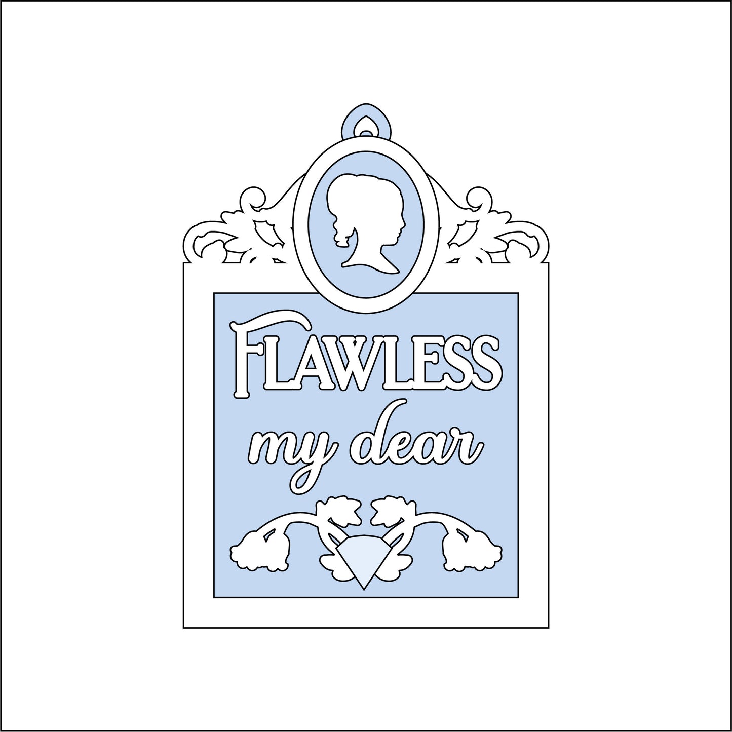 13cm Flawless My Dear Mini Frame