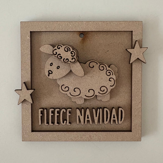 9cm Fleece Navidad Mini Frame