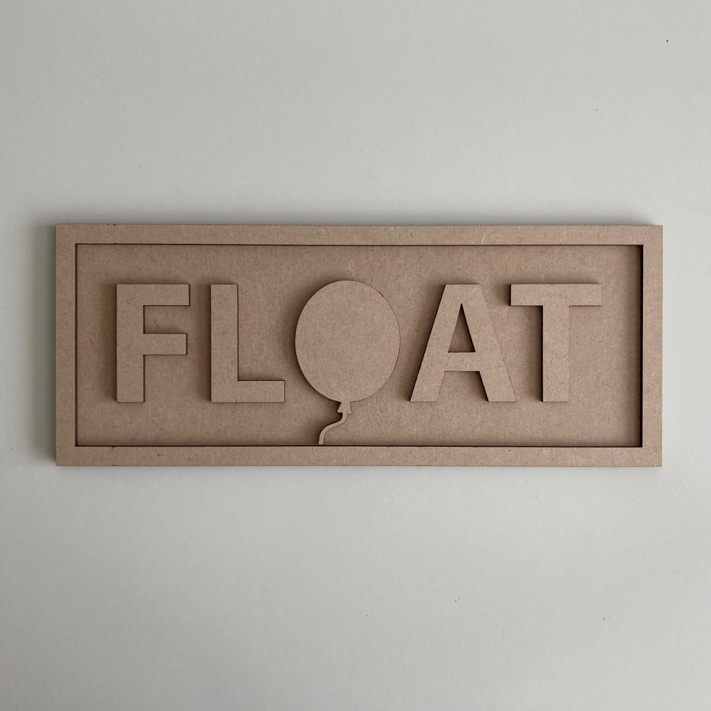 30cm Float Rectangle Sign
