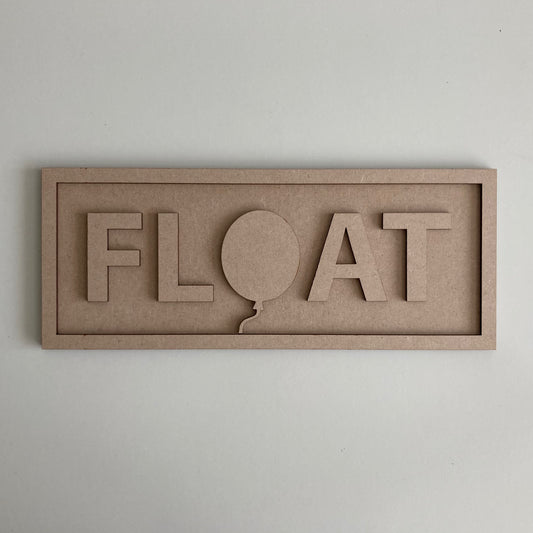 30cm Float Rectangle Sign