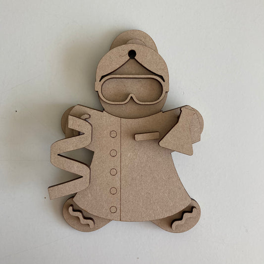10cm Forensic Gingerbread Character