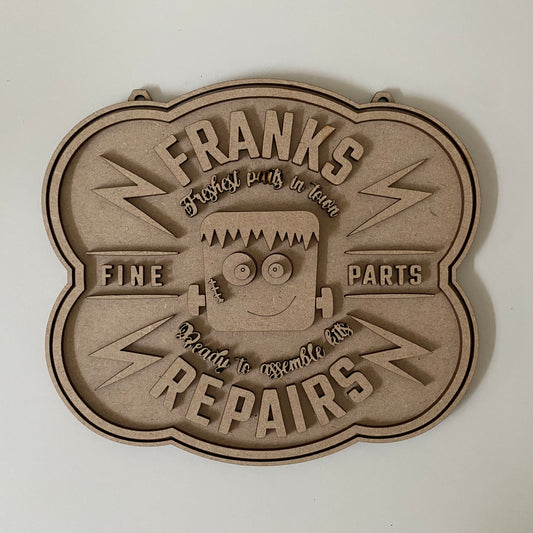 22.5cm Frank's Repairs Sign