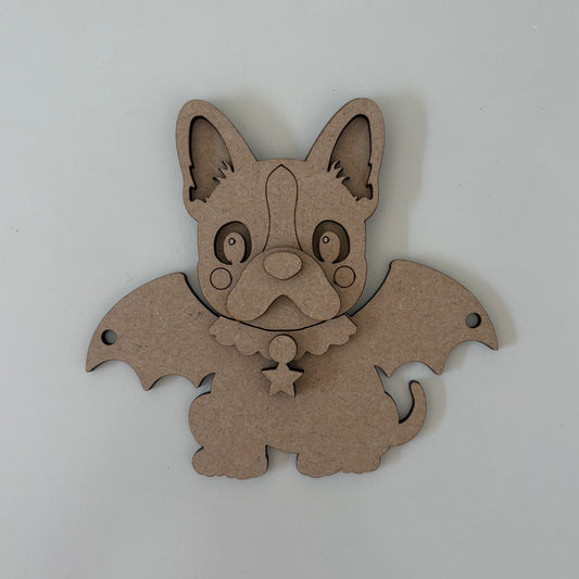 12cm Sky Puppy Frenchie Spooky Pet Decoration