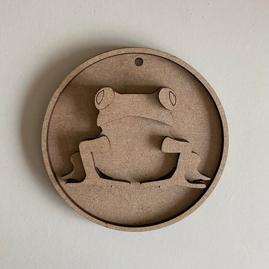 10cm Frog Round Bauble