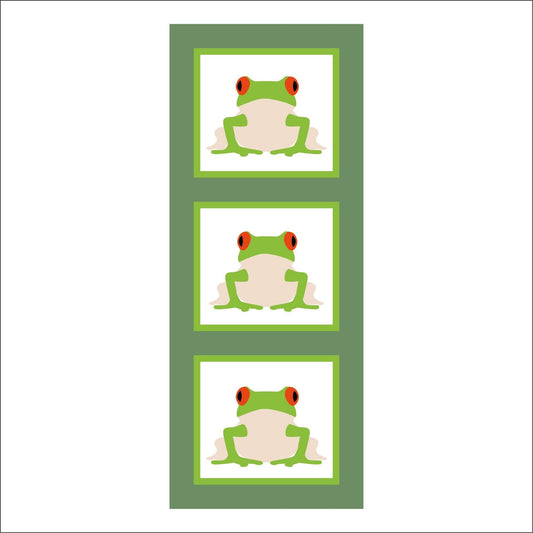 30cm Frog Triple Frame Sign