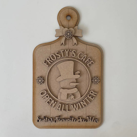 30cm Mr Frosty's Cafe Chopping Board