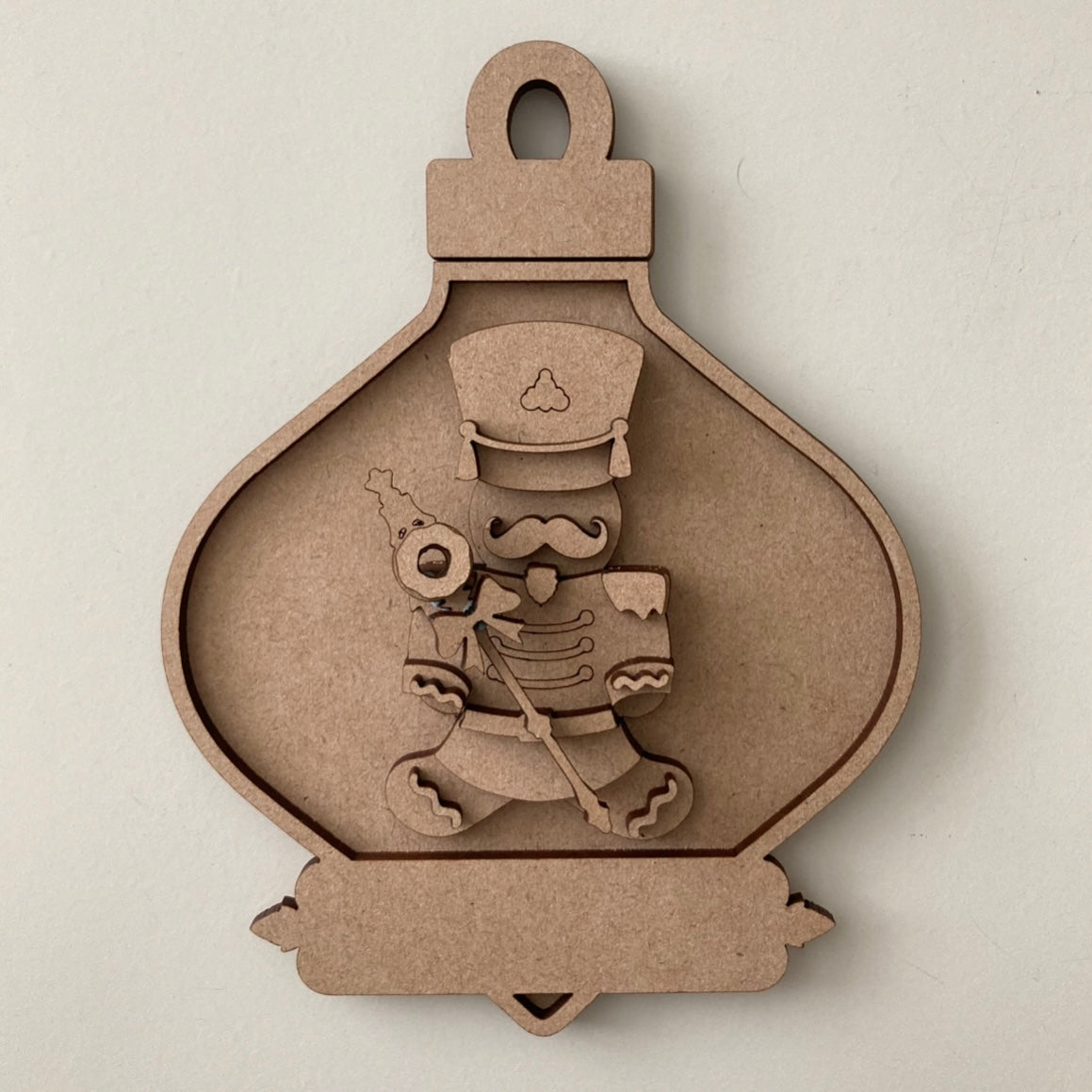 14.5cm Gingerbread Nutcracker Fancy Bauble