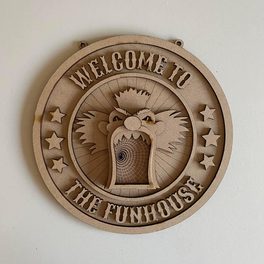20cm Funhouse Sign