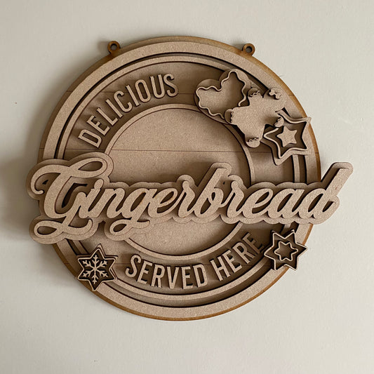 20cm Gingerbread Sign