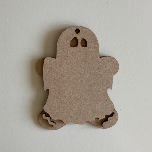 10cm Ghost Gingerbread Character