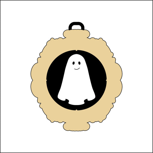 10cm Ghost Frame Bauble