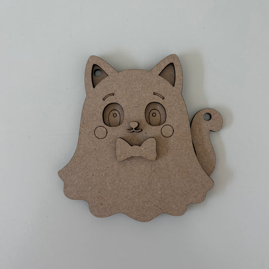 9cm Ghost Kitty Decoration