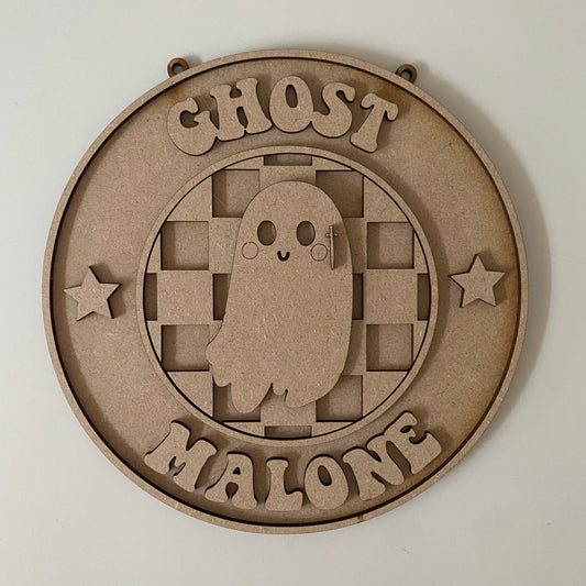 20cm Ghost Malone Sign