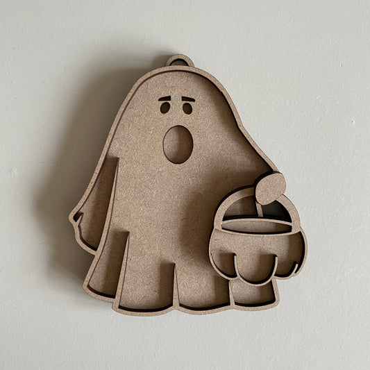 12cm Ghost & Pumpkin Bag Decoration