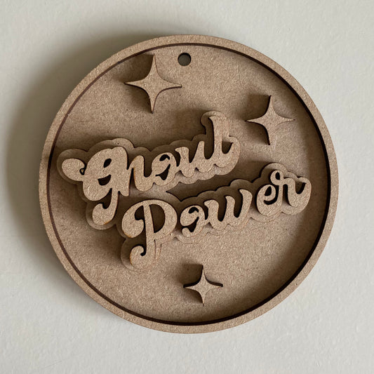 10cm Ghoul Power Round Bauble