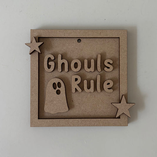 9cm Ghouls Rule Mini Frame