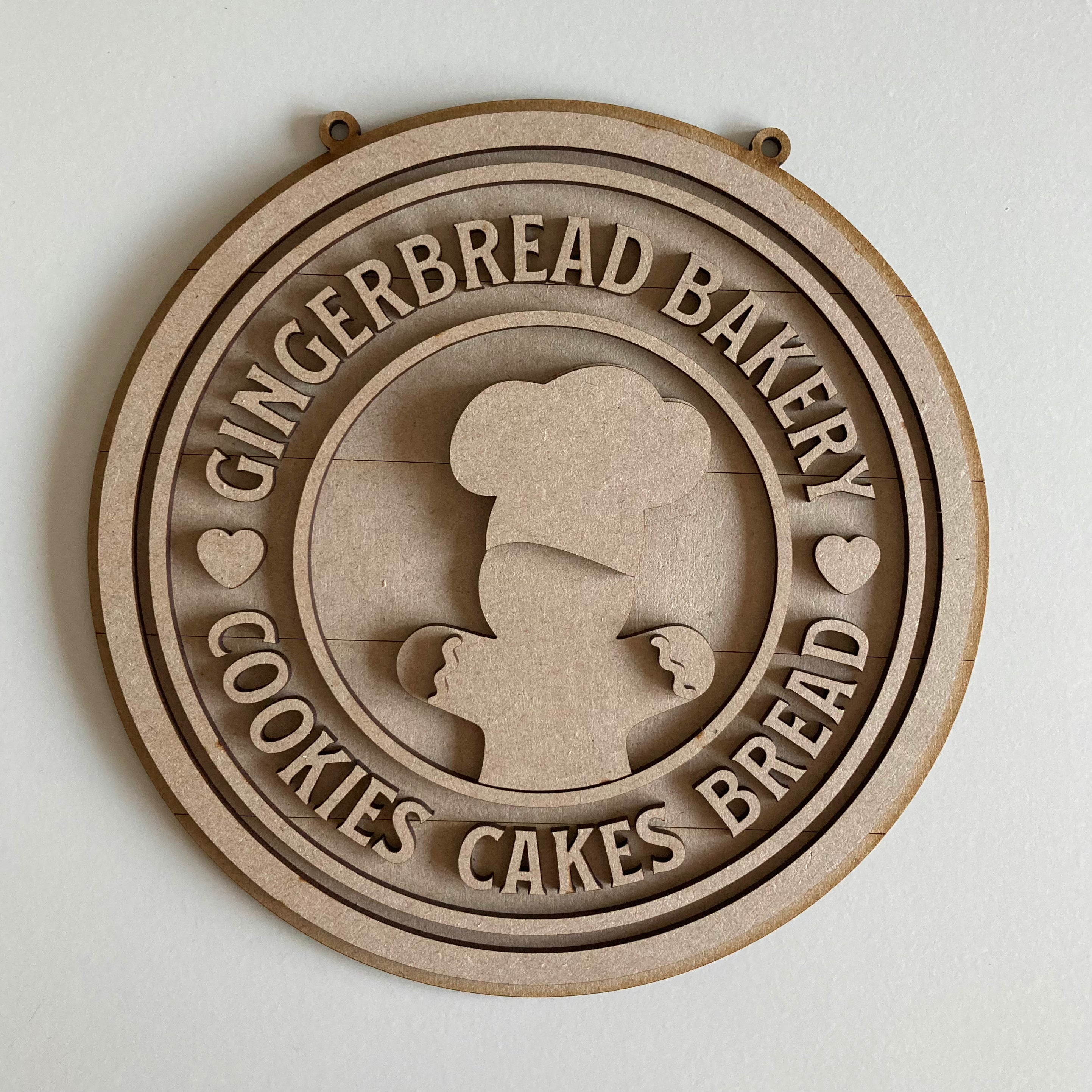 20cm Gingerbread Bakery Sign – ÄRTHAUS 52