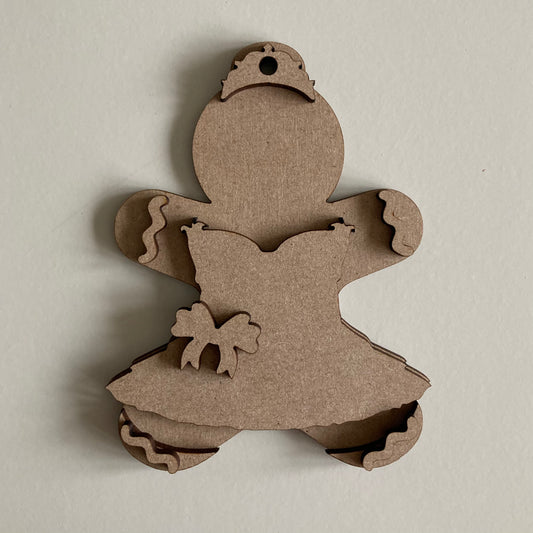 10cm Ballerina Gingerbread Character