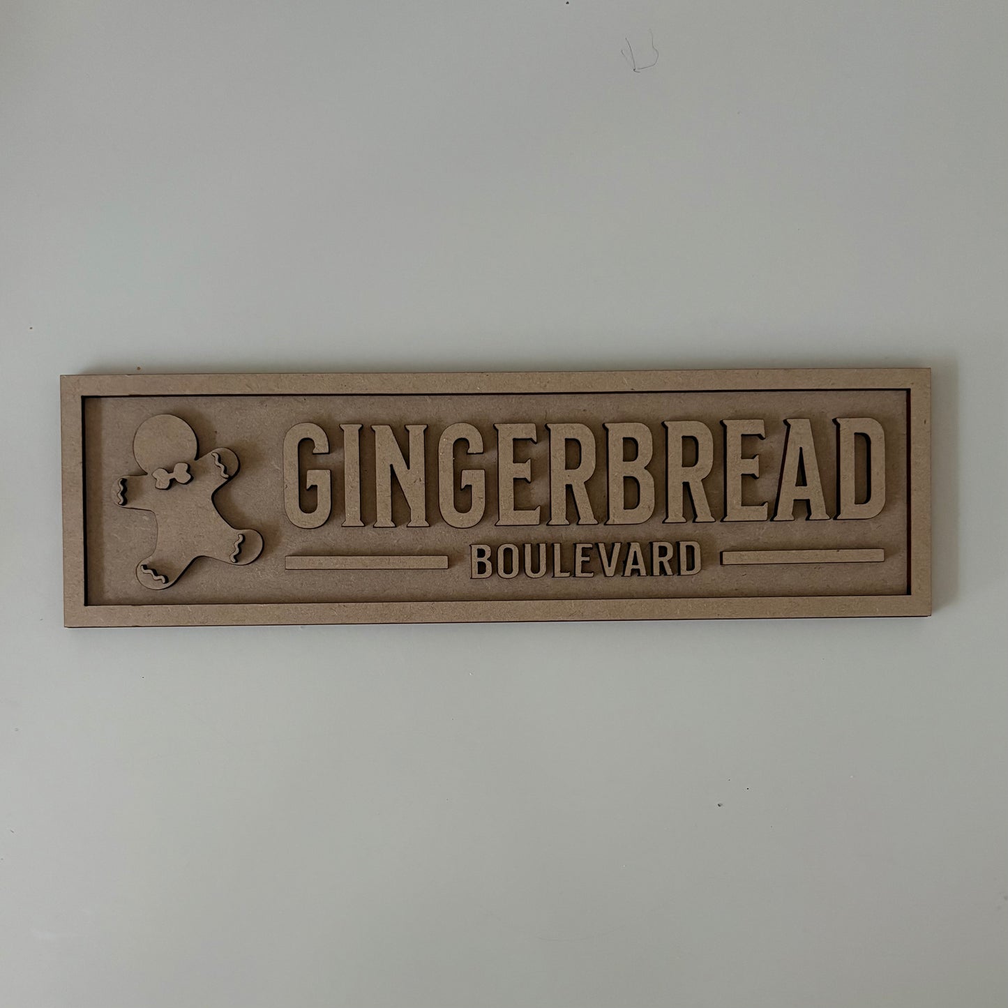 30cm Gingerbread Boulevard Sign