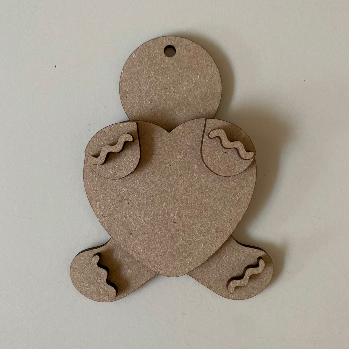 10cm Gingerbread Holding Heart Character