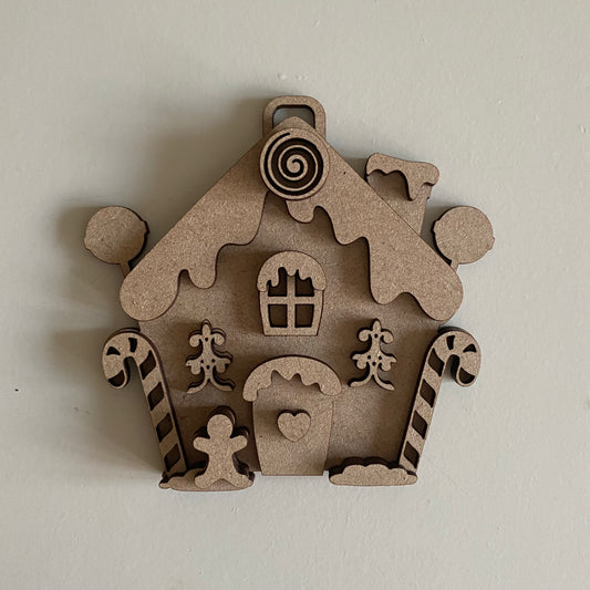 11cm Gingerbread House Decoration
