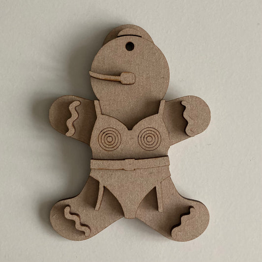 10cm 1990s Singer Gingerbread Character
