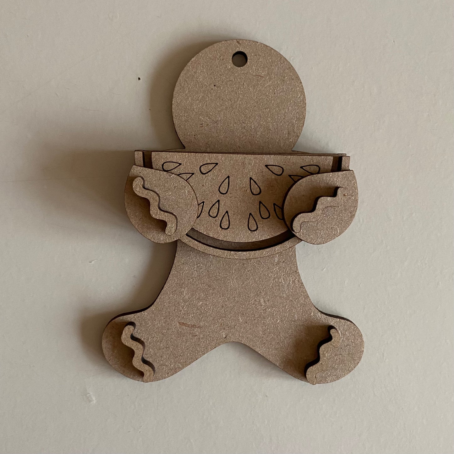 10cm Gingerbread Holding Melon Character