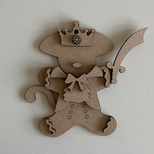10cm Gingerbread Mouse King Nutcracker Character