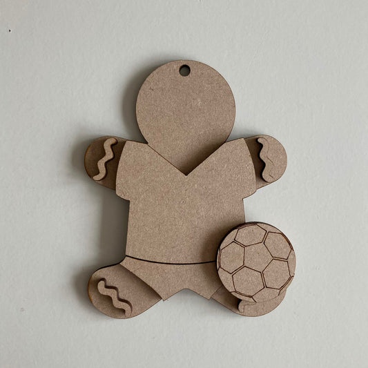 10cm Footballer Gingerbread Character