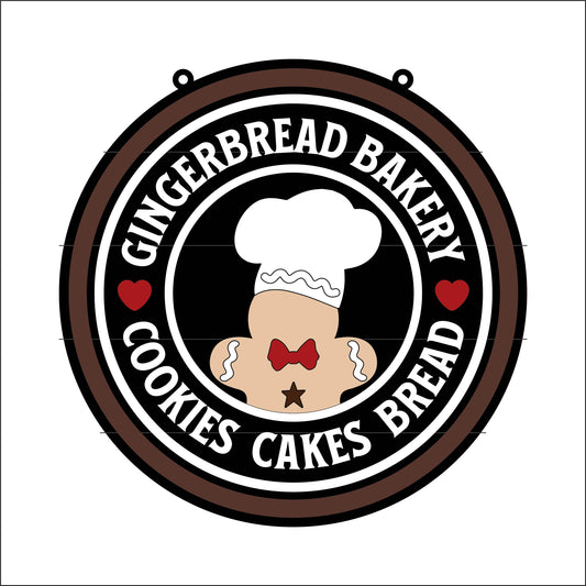 20cm Gingerbread Bakery Sign