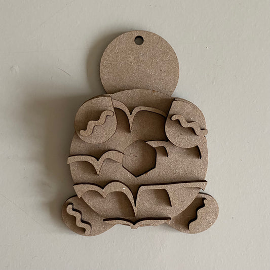 10cm Gingerbread Holding Party Ring Character