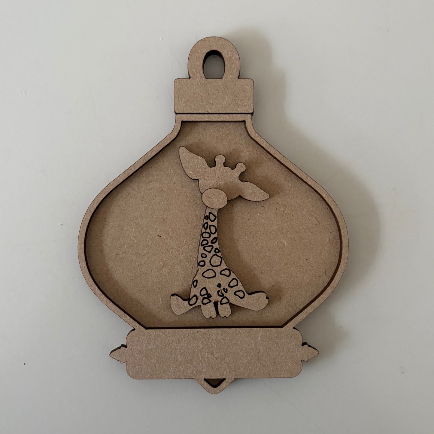 14.5cm Giraffe Fancy Bauble