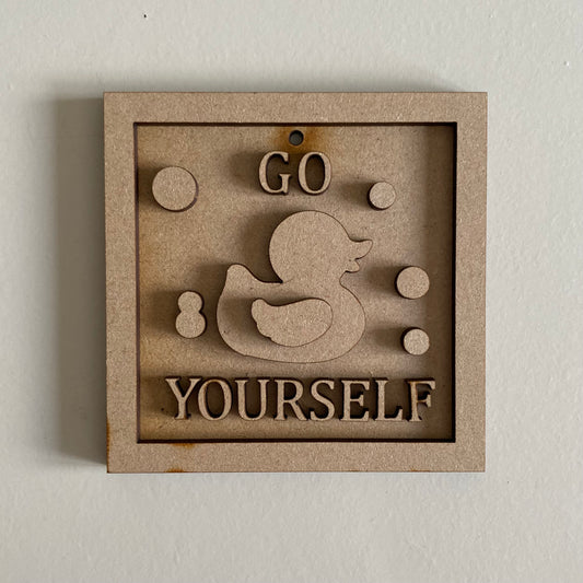 9cm Go Duck Yourself Frame
