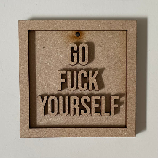 9cm Go Fuck Yourself Mini Frame