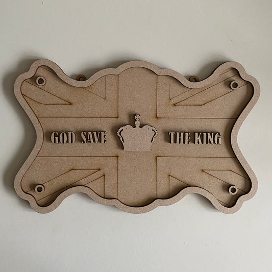 26cm God Save The King Sign