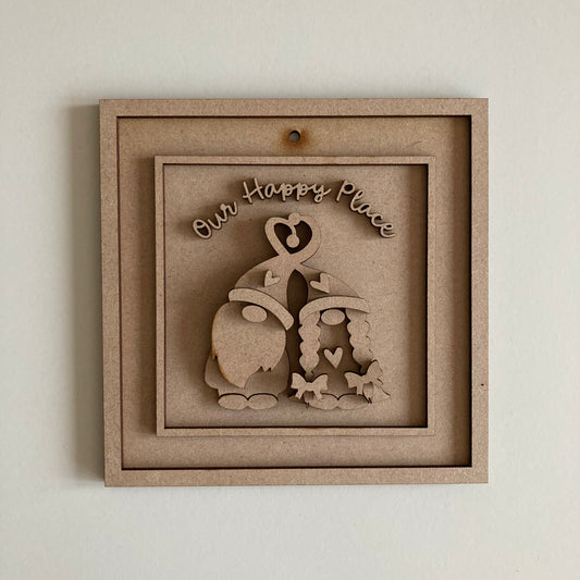 15cm Our Happy Places Gonks Sign