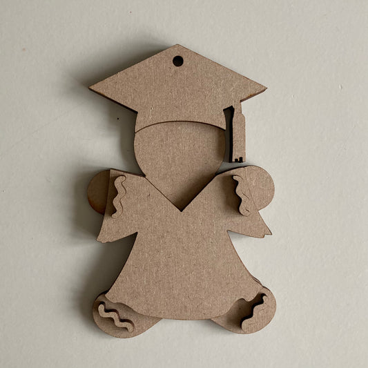 10cm Graduation Gingerbread Character