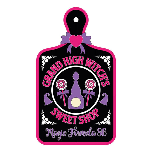 30cm Grand High Witch's Sweet Shop Chopping Board