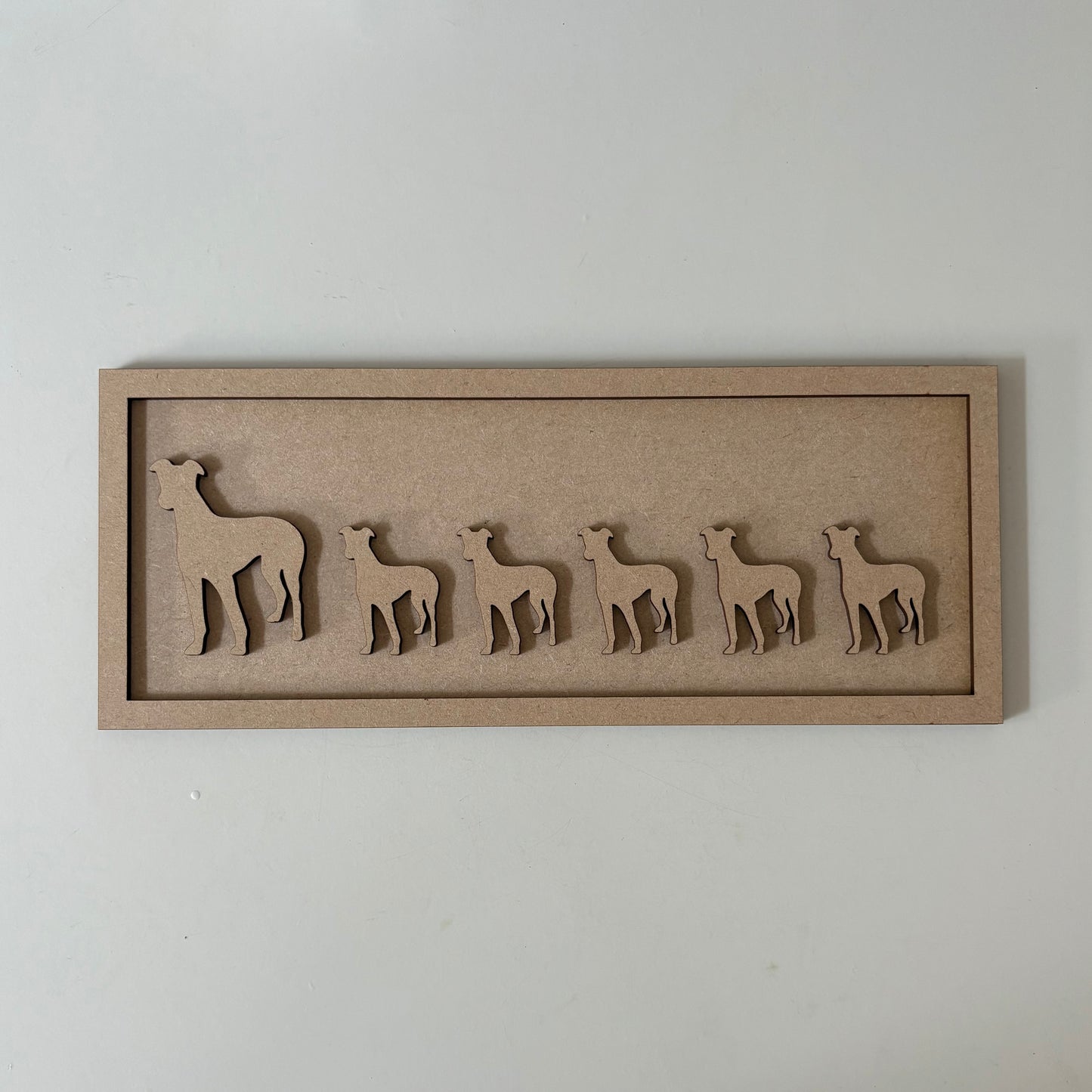 30cm Greyhound Rectangle Sign