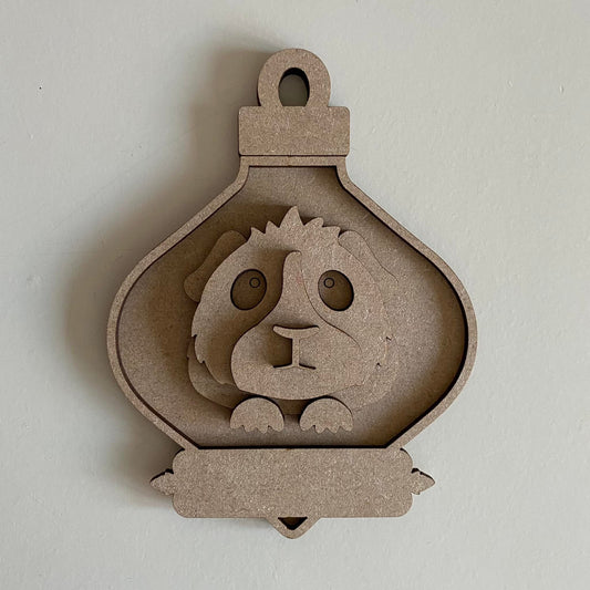 14.5cm Guinea Pig Fancy Bauble