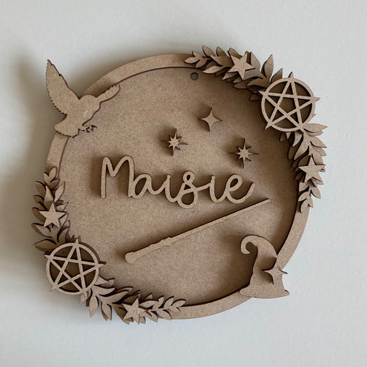 15cm Personalised Halloween Wreath