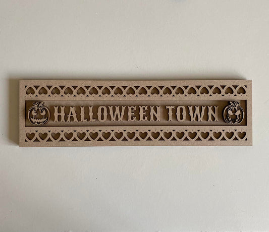 30cm Halloween Town Street Sign