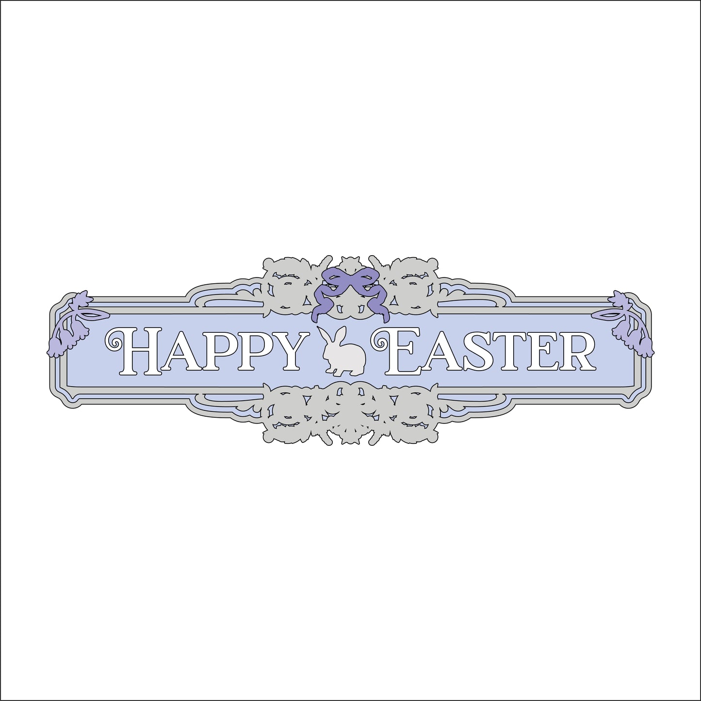 30cm Happy Easter Sign