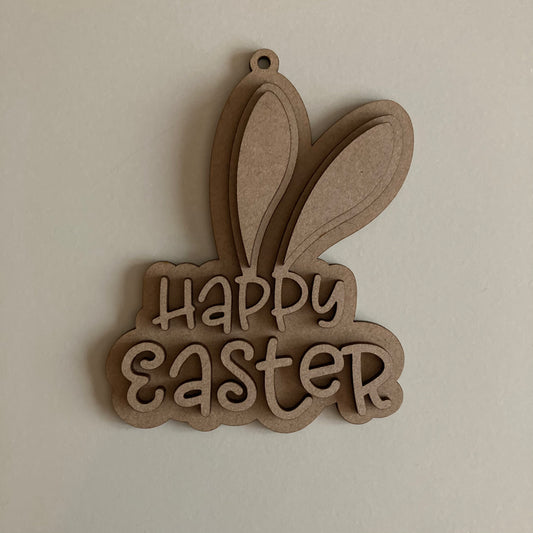 13cm Happy Easter Decoration