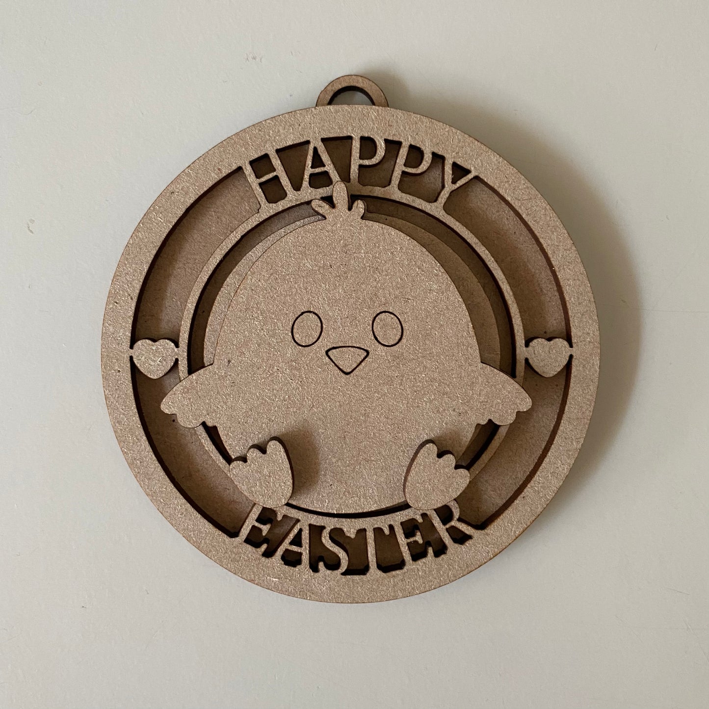 10cm Chick Happy Easter Bauble